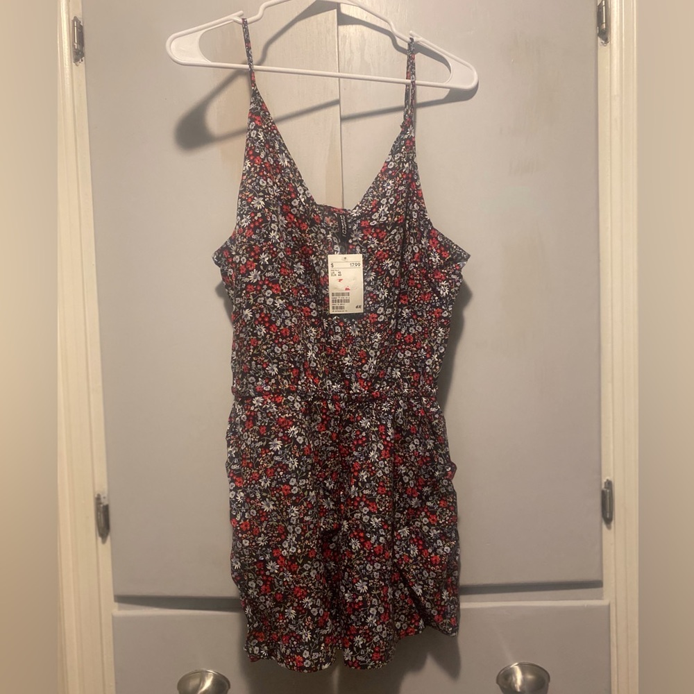 NWT Floral Tank Romper
